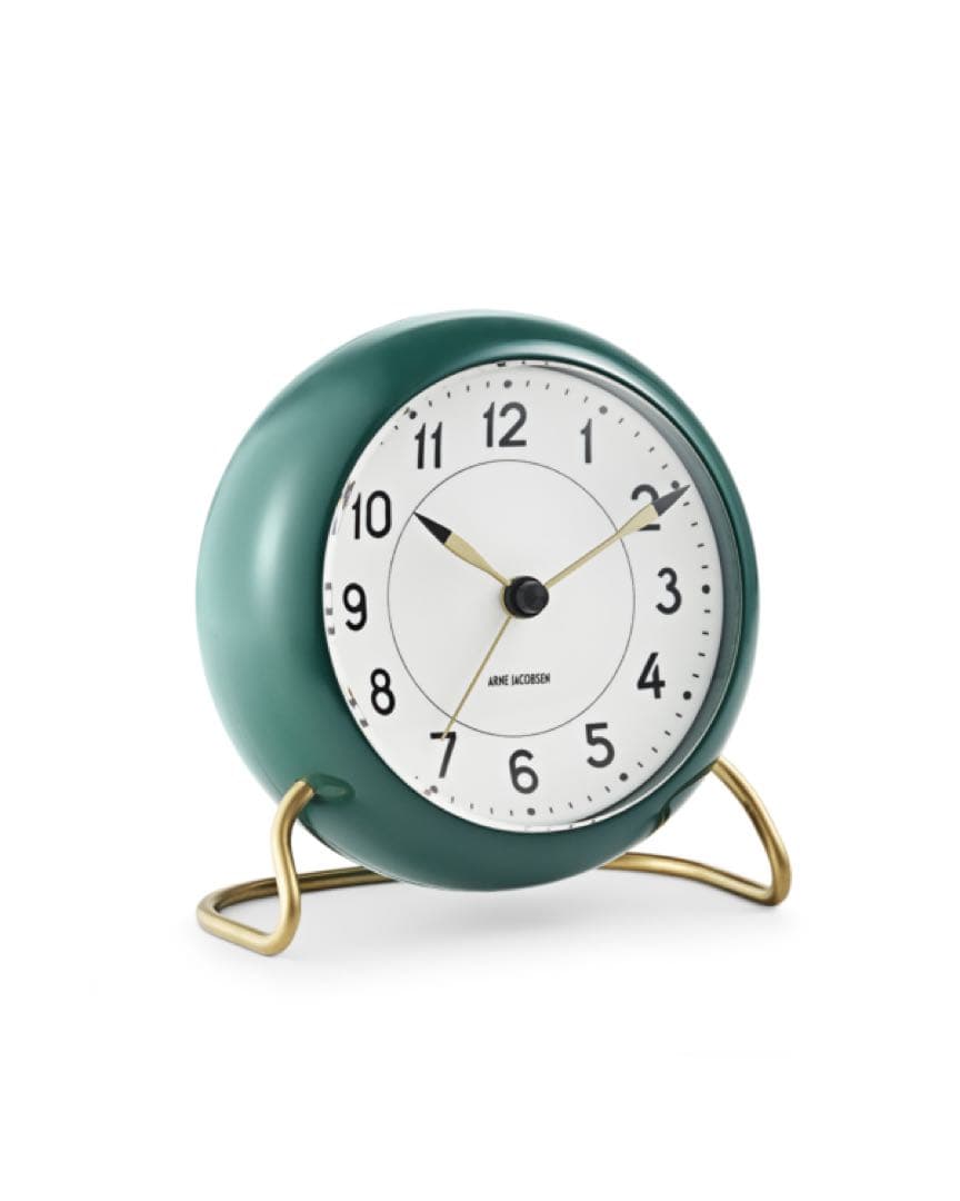 ARNE JACOBSEN テーブルクロック STATION レーシンググリーン