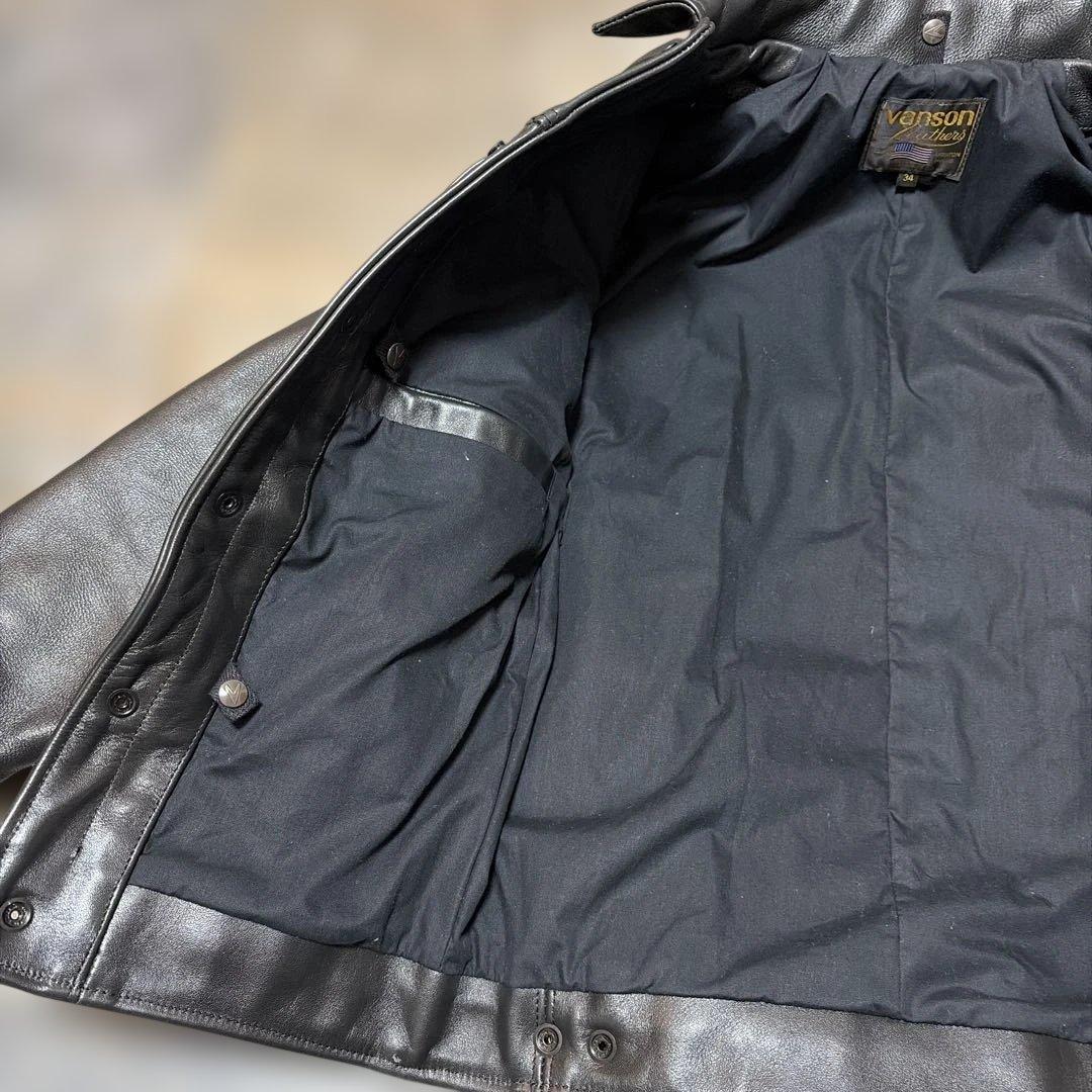 バンソン DJCB 34 レザー トラッカージャケット サードタイプ