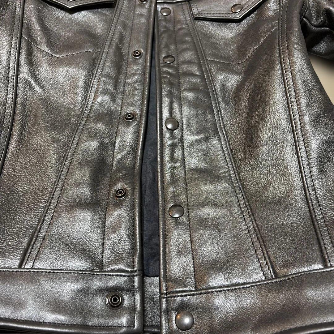 バンソン DJCB 34 レザー トラッカージャケット サードタイプ