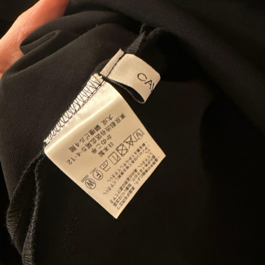 CAVORI バルーンスリーブ 黒と白 長袖トップス