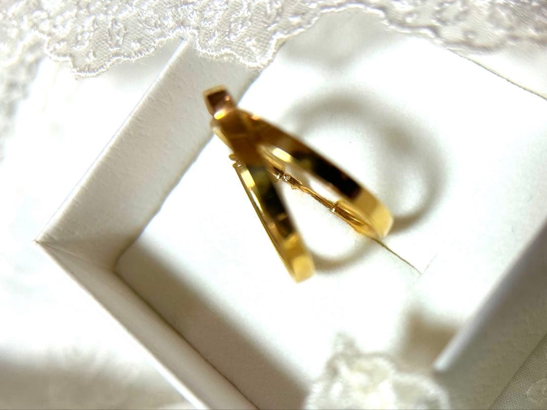 ☆不動の人気ピアス☆美品☆K10YG☆フープピアス☆