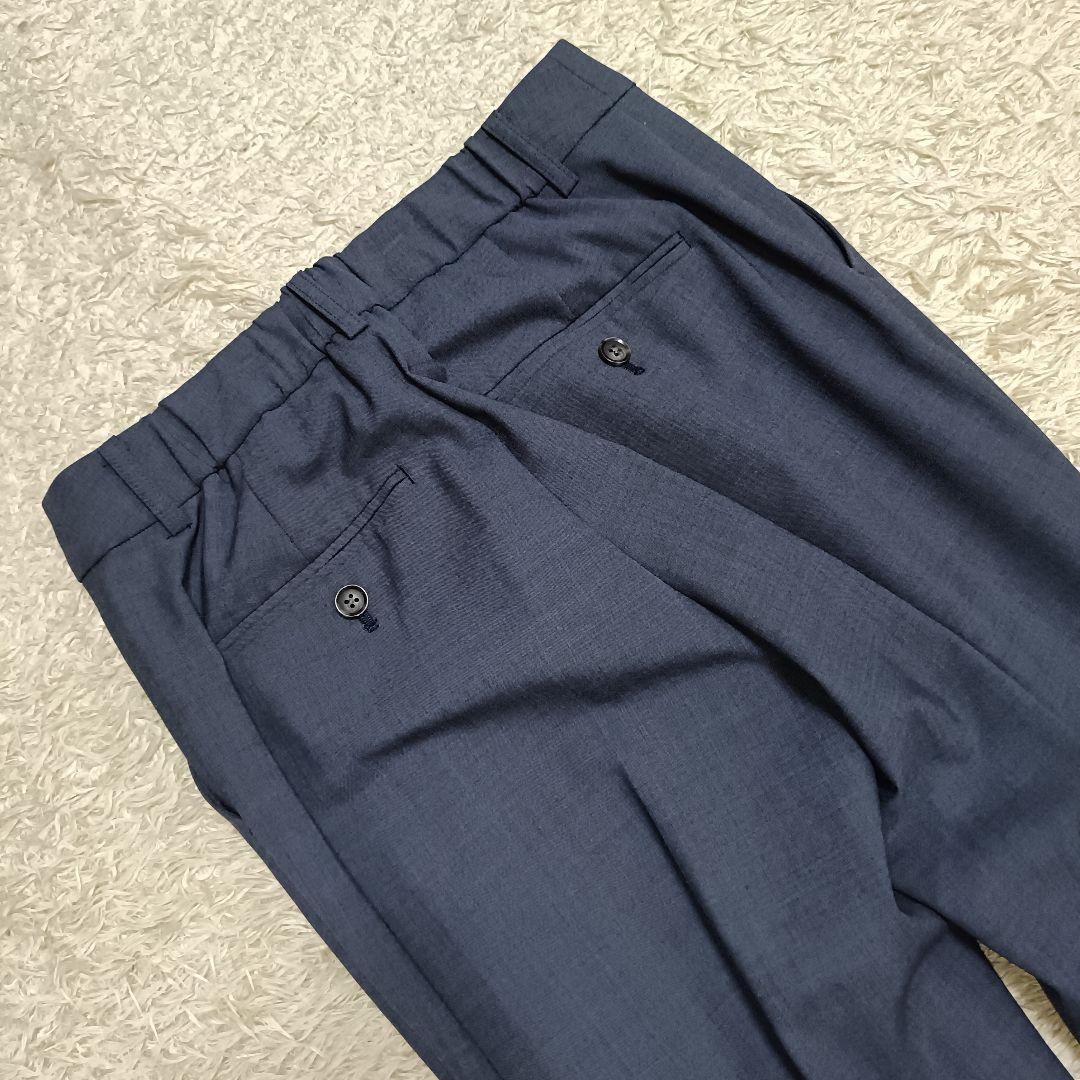 【美品】グリーンレーベルリラクシング カチリラ ノーラペル パンツスーツ 38