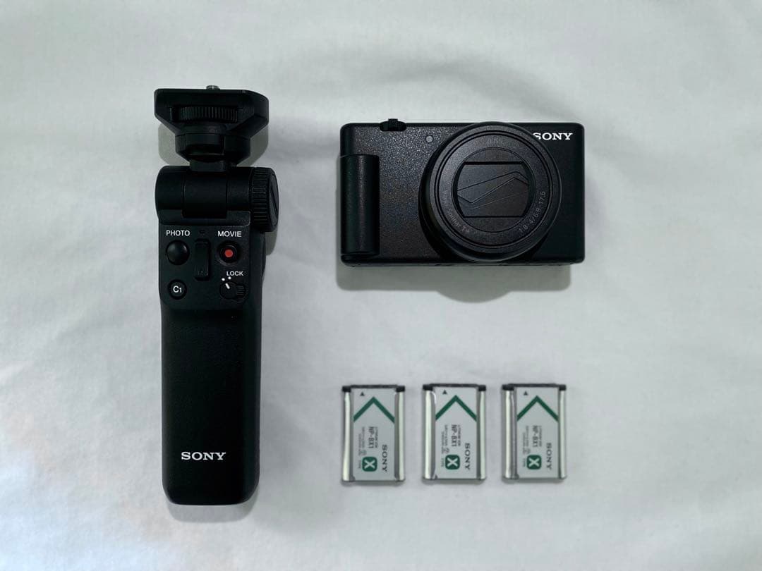 SONY VLOGCAM ZV-1 m2【グリップ&バッテリー3つ付き】