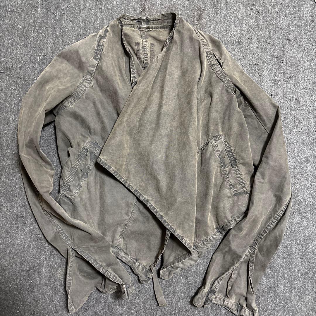 グレー クロップド丈 ミリタリージャケット