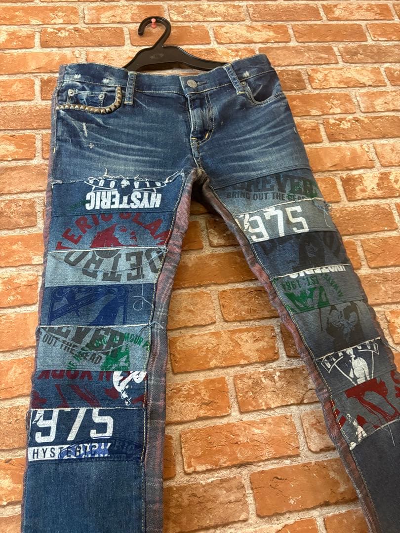 ヒステリックグラマーパッチワークデニムXXS