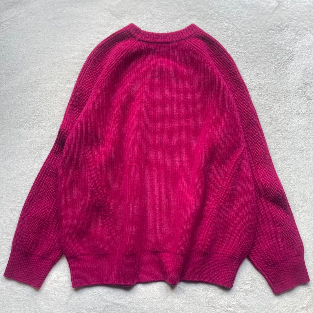 デミリー　クルーネックカシミヤニットプルオーバー　カシミア100%