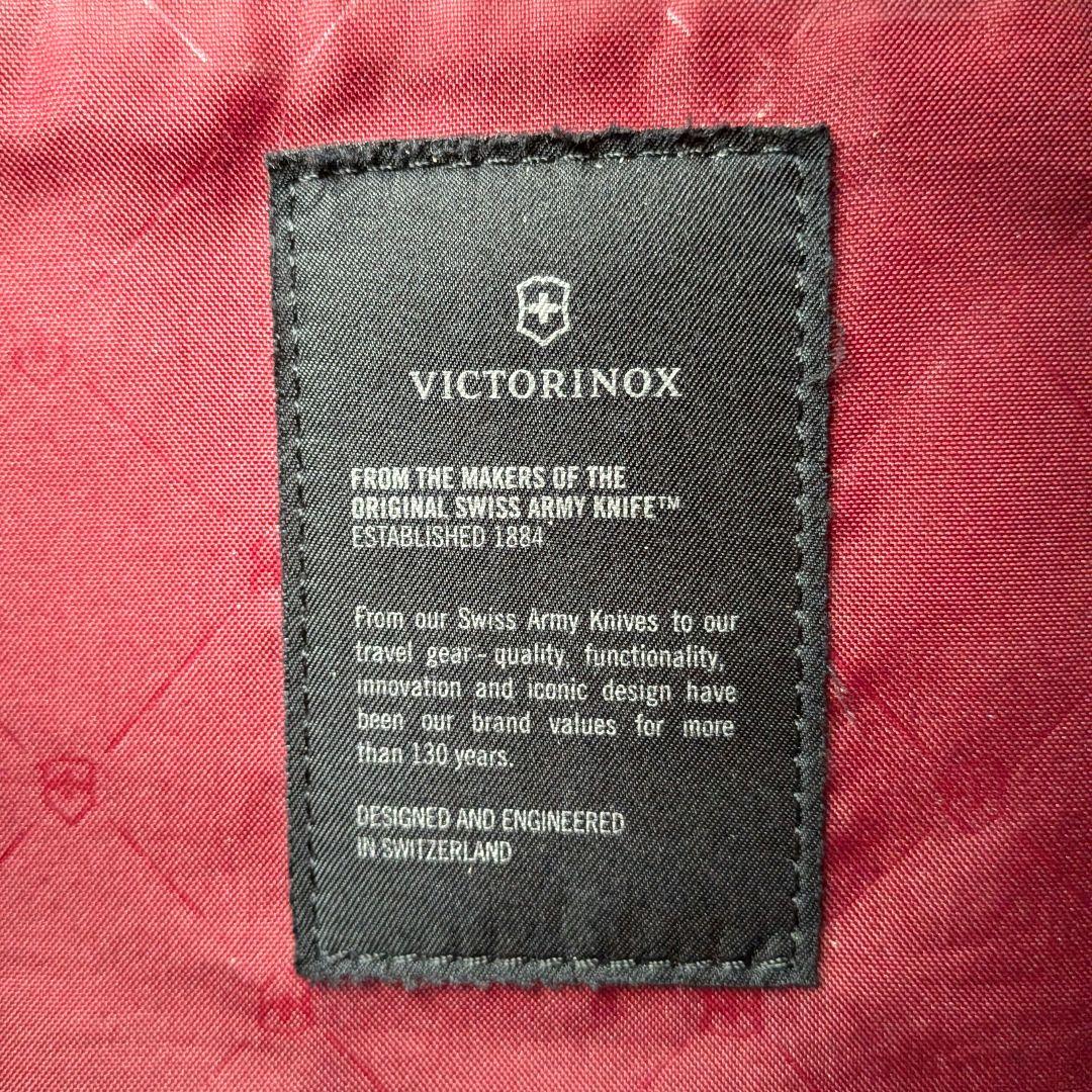 VICTORINOX トートバッグ ナイロンレザー 革 本革　ブラック　大容量