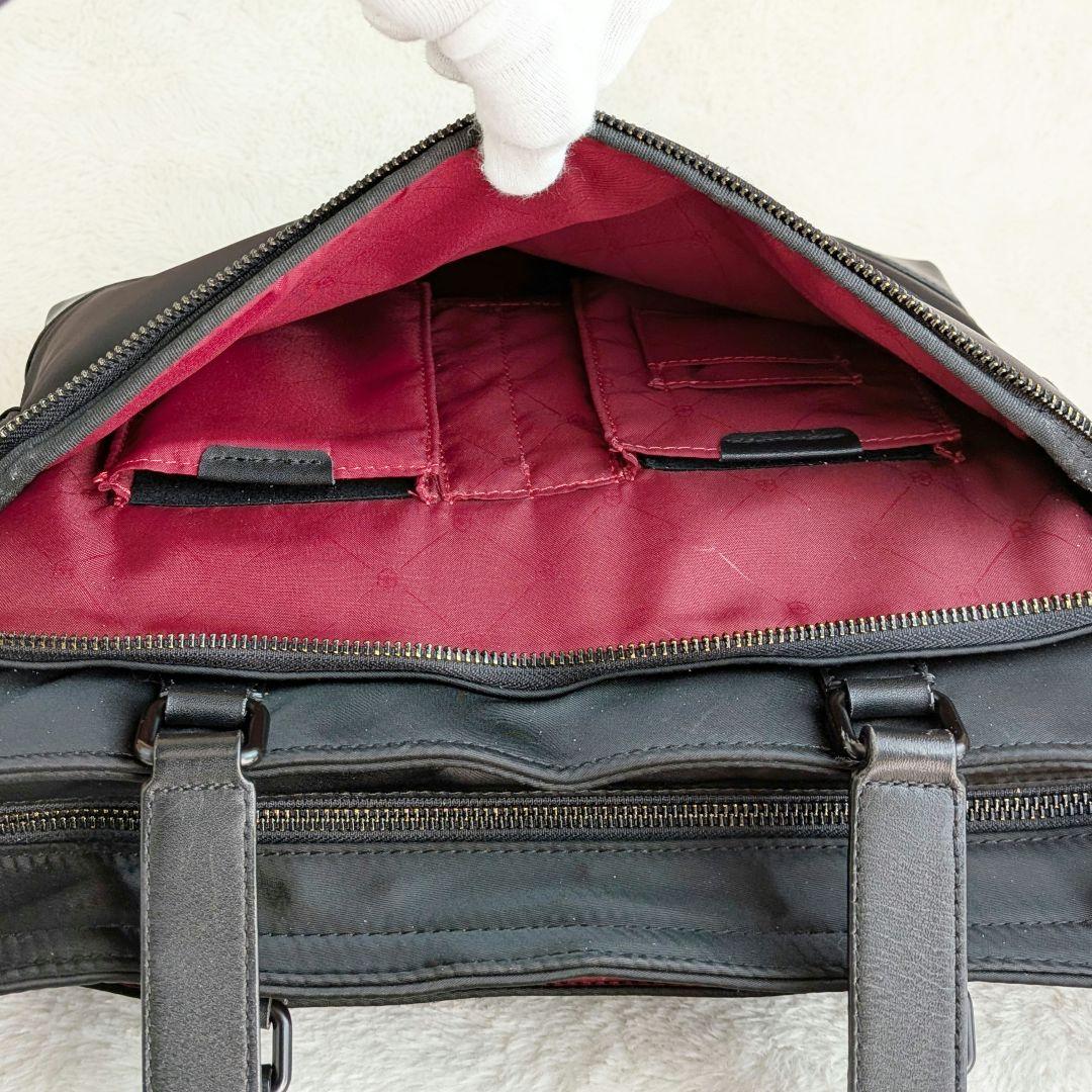 VICTORINOX トートバッグ ナイロンレザー 革 本革　ブラック　大容量