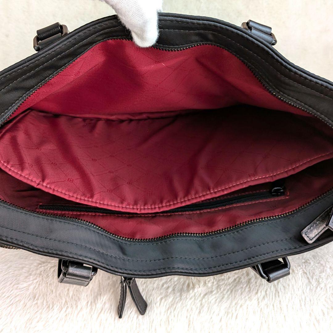 VICTORINOX トートバッグ ナイロンレザー 革 本革　ブラック　大容量