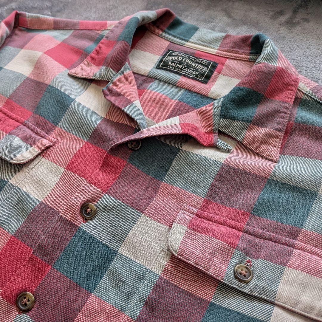 ゆ*け様 ポロカントリー　ラルフローレン　ネルシャツ　チェック　ヴィンテージ