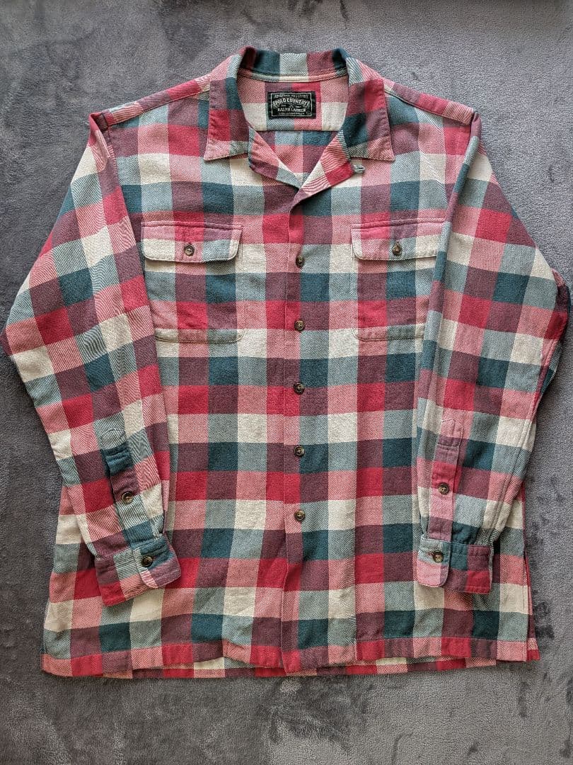 ゆ*け様 ポロカントリー　ラルフローレン　ネルシャツ　チェック　ヴィンテージ