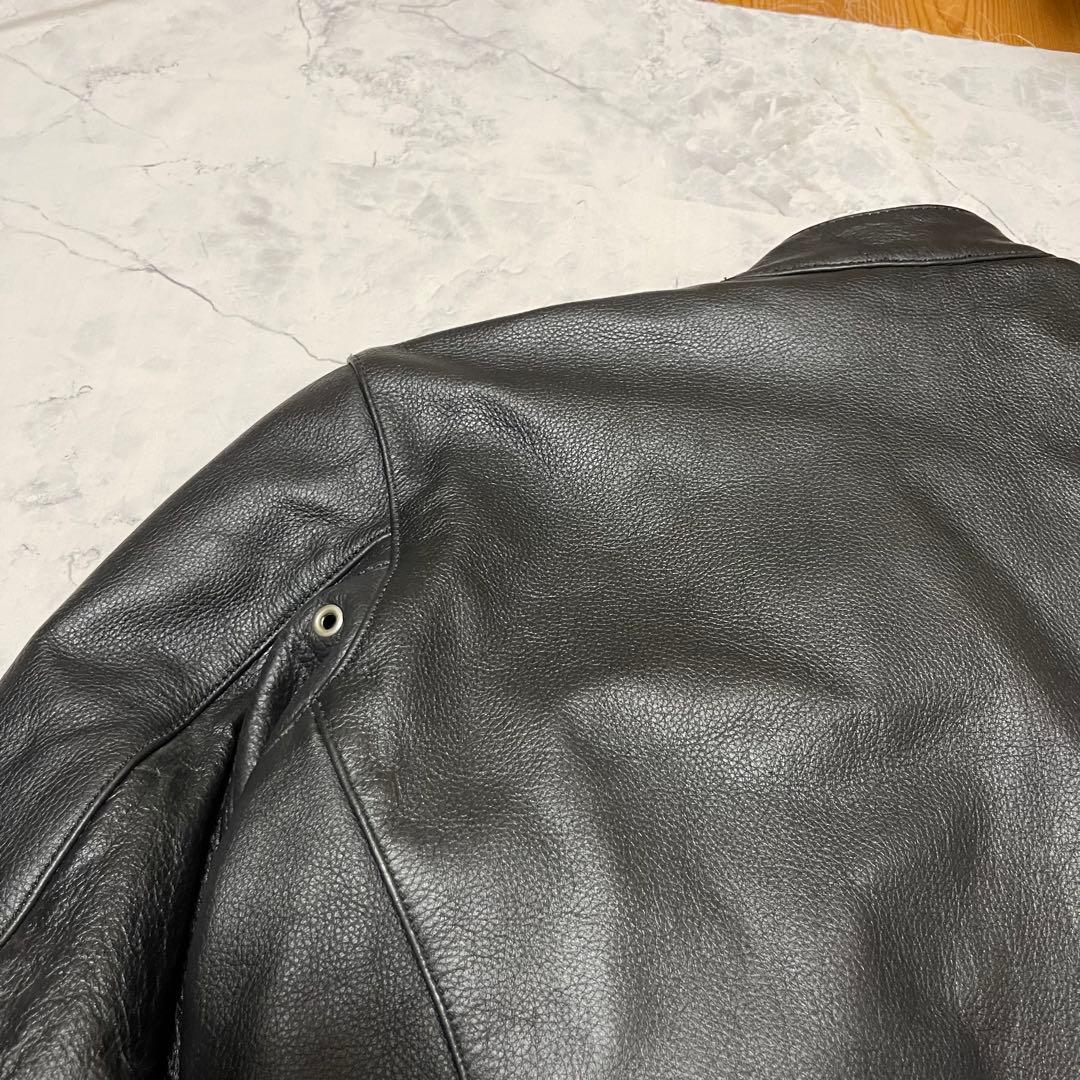 良品 FREEDOM 水牛革 レザー ジャケット シングル ライダース