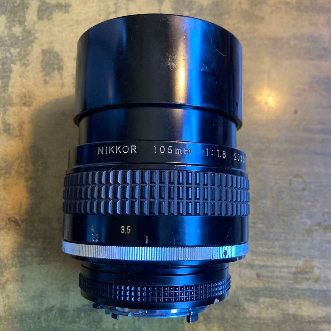Nikon 105mm f/1.8 マニュアル 単焦点レンズ レンズキャップ付き