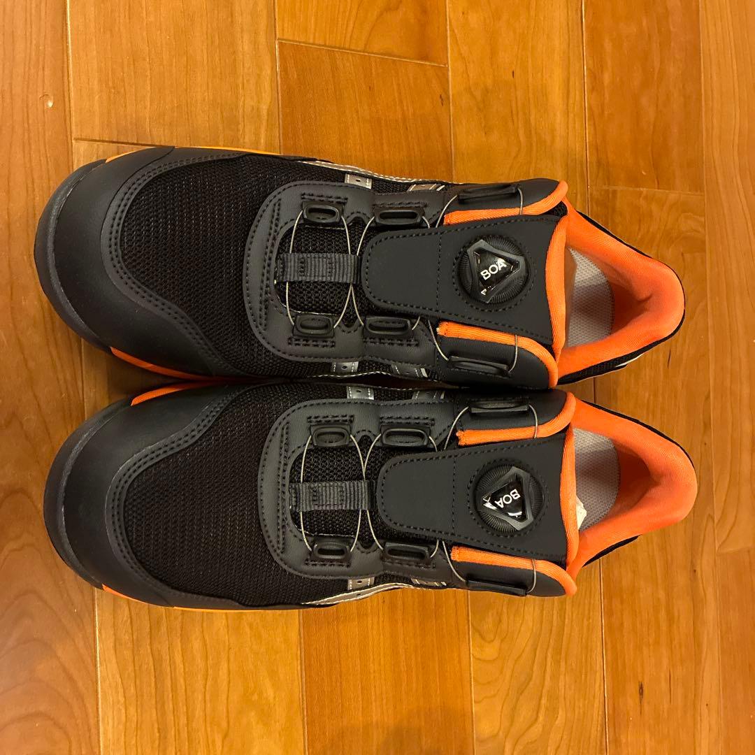 asics BOAシステム 安全靴 黒/オレンジ