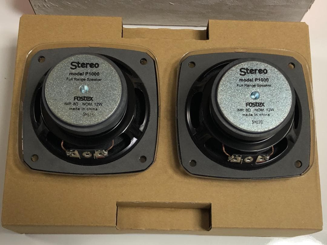 20箱セット Fostex Stereo スピーカー 10cm フルレンジ