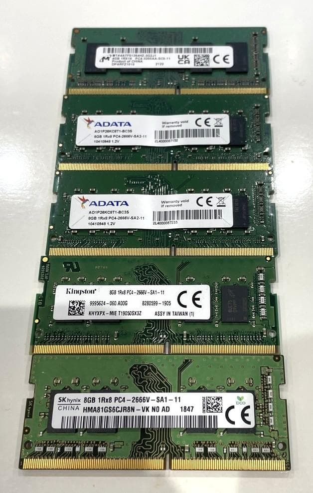 ノートPC用DDR4メモリ 8GB×4枚 + 4GB1枚