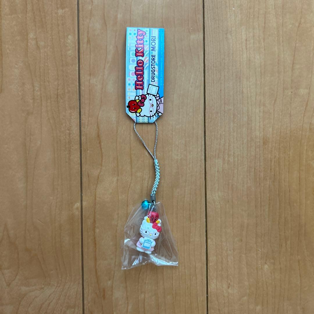 ハローキティ 根付け DRUG STORE MORI ドラッグストア モリ
