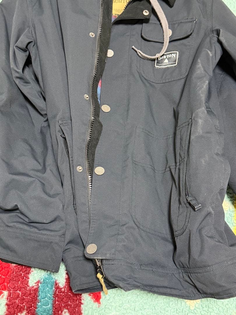 BURTON S ネイビー ジャケット フード付き