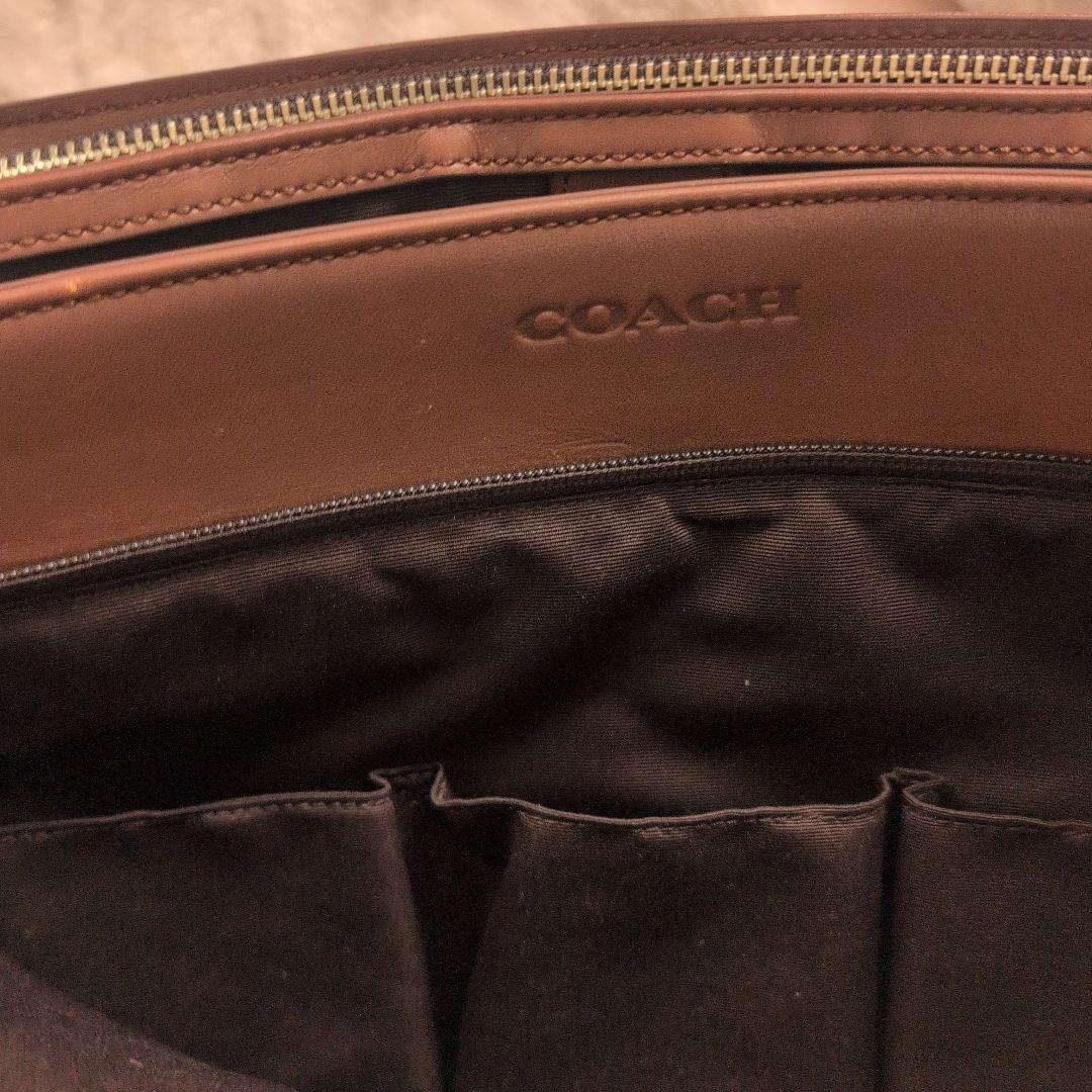 ♥特別価格【COACH】 ブラウン牛革　メンズ　 ビジネスバッグ　■新品未使用