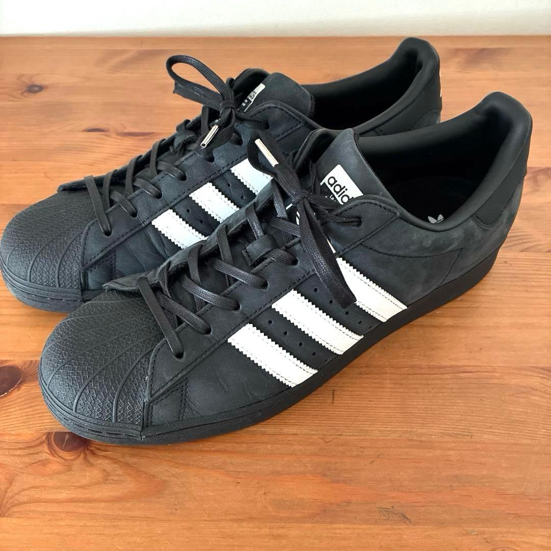 【美品 極上の質感】アディダス スーパースター マットブラックABC限定
