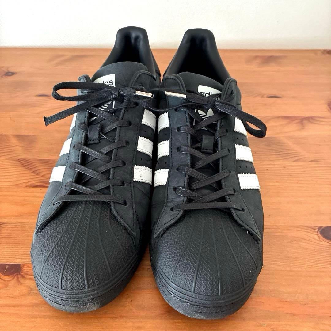 【美品 極上の質感】アディダス スーパースター マットブラックABC限定