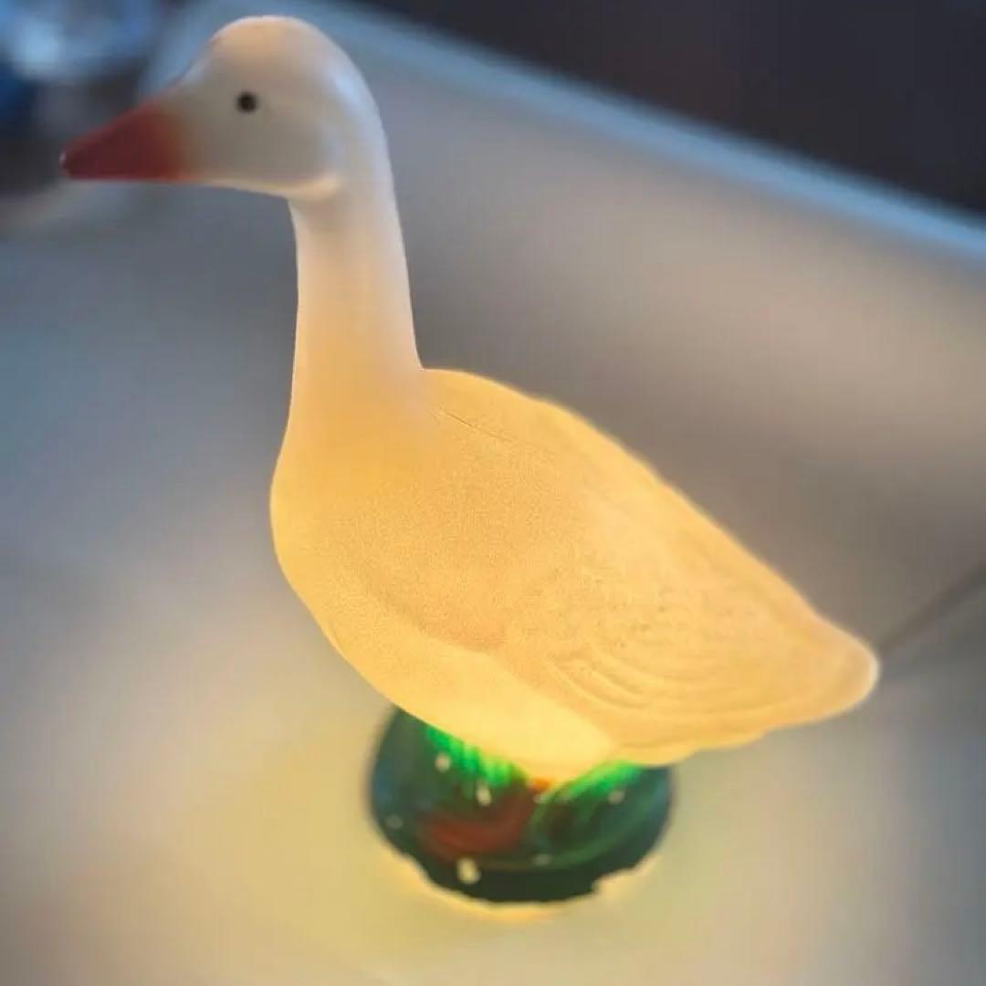 80's アヒルライト当時物　美品　大型　高さ56cm 昭和レトロアンティーク