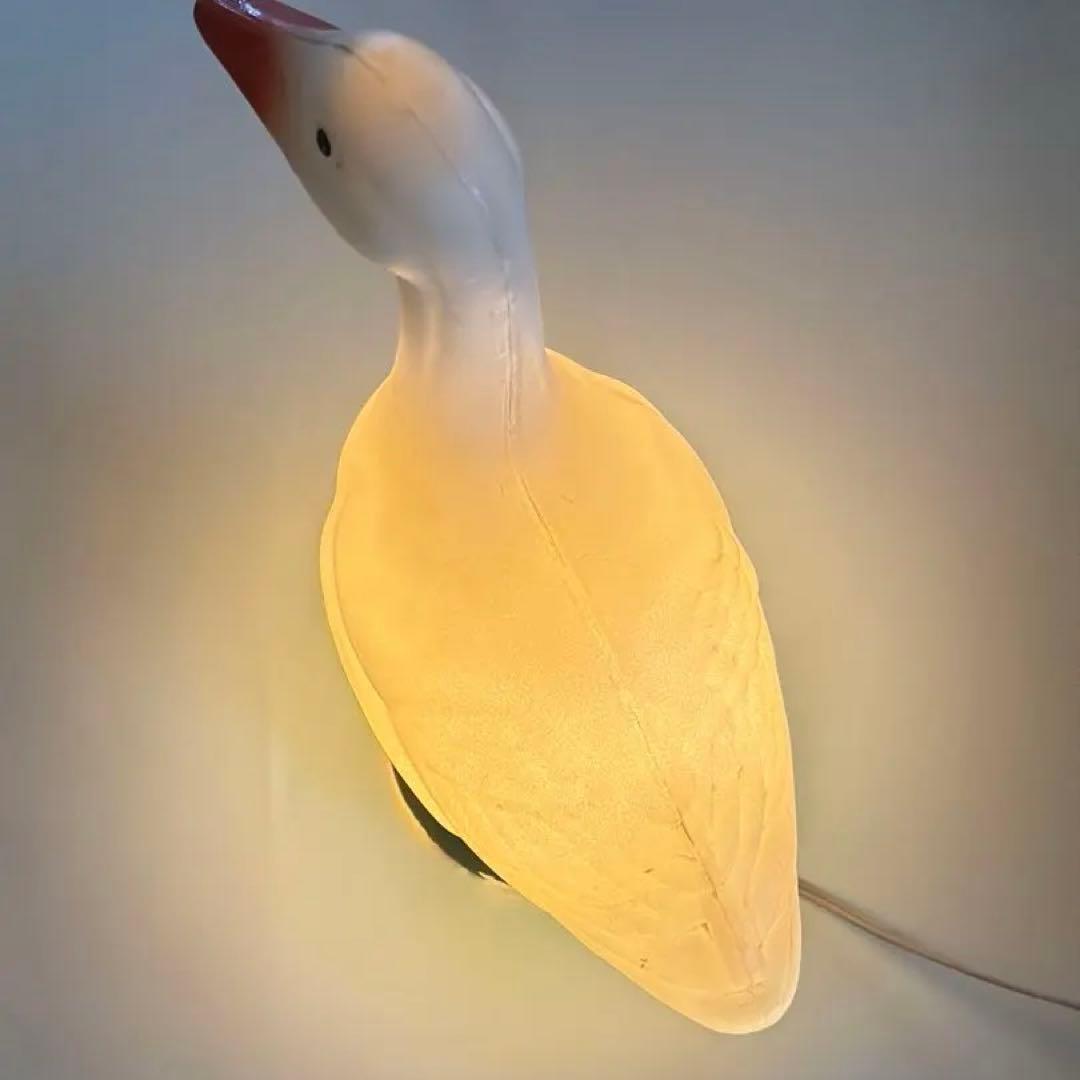 80's アヒルライト当時物　美品　大型　高さ56cm 昭和レトロアンティーク