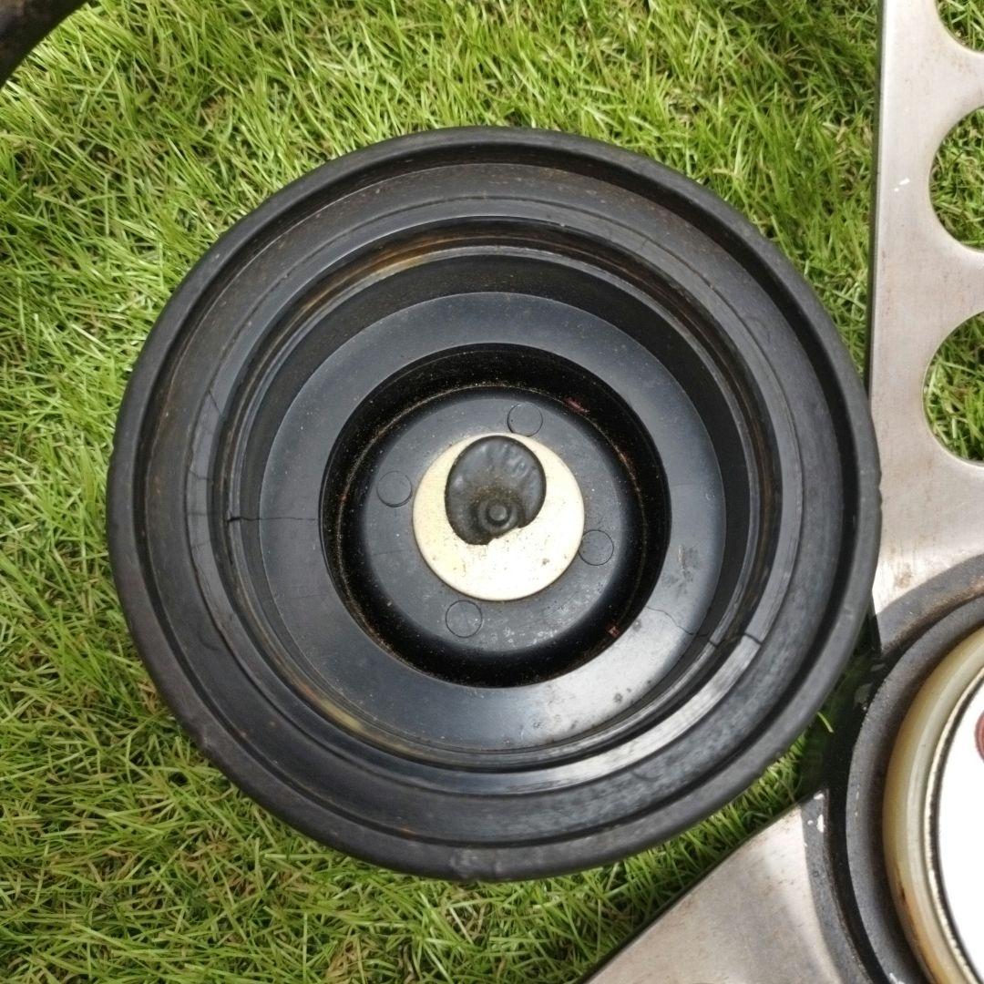 レザーステアリング　ステアリングホイール　アンティーク飾り　ステアリング