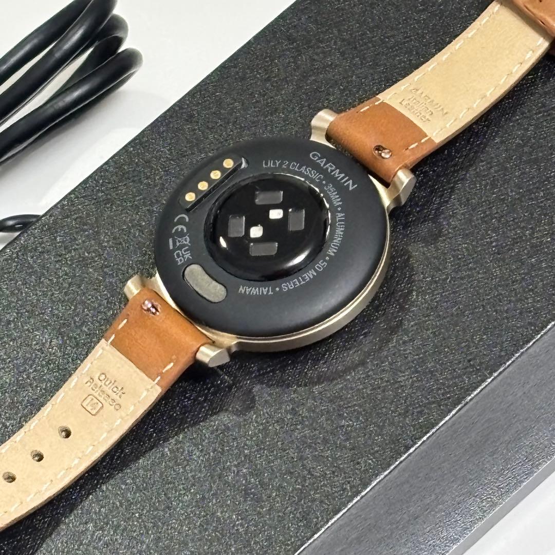 【美品】GARMIN Lily 2 Classic Tan Leather