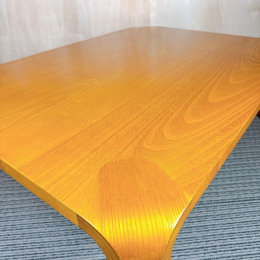 美品 天童木工 ローテーブル 乾三郎 座卓 106×75.5×33.5 引取割有