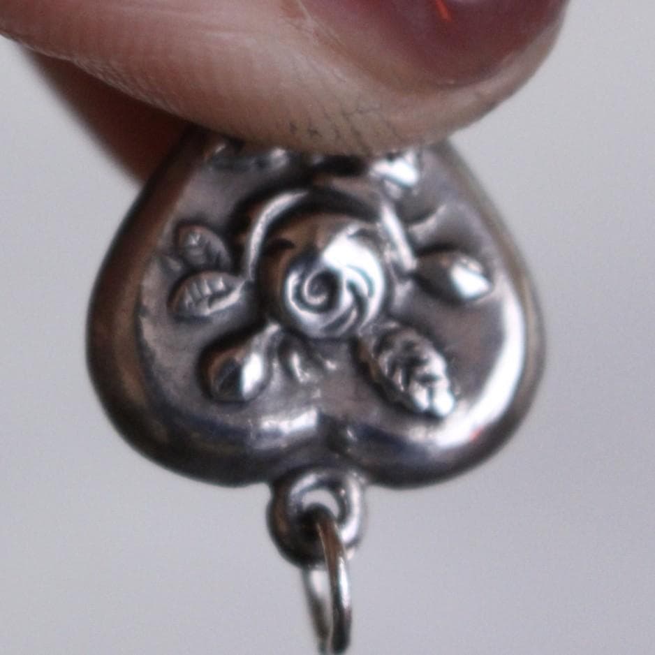 40s　スウィートハートジュエリー　WW2　ギフトに　ハート　バラ　ローズ　薔薇