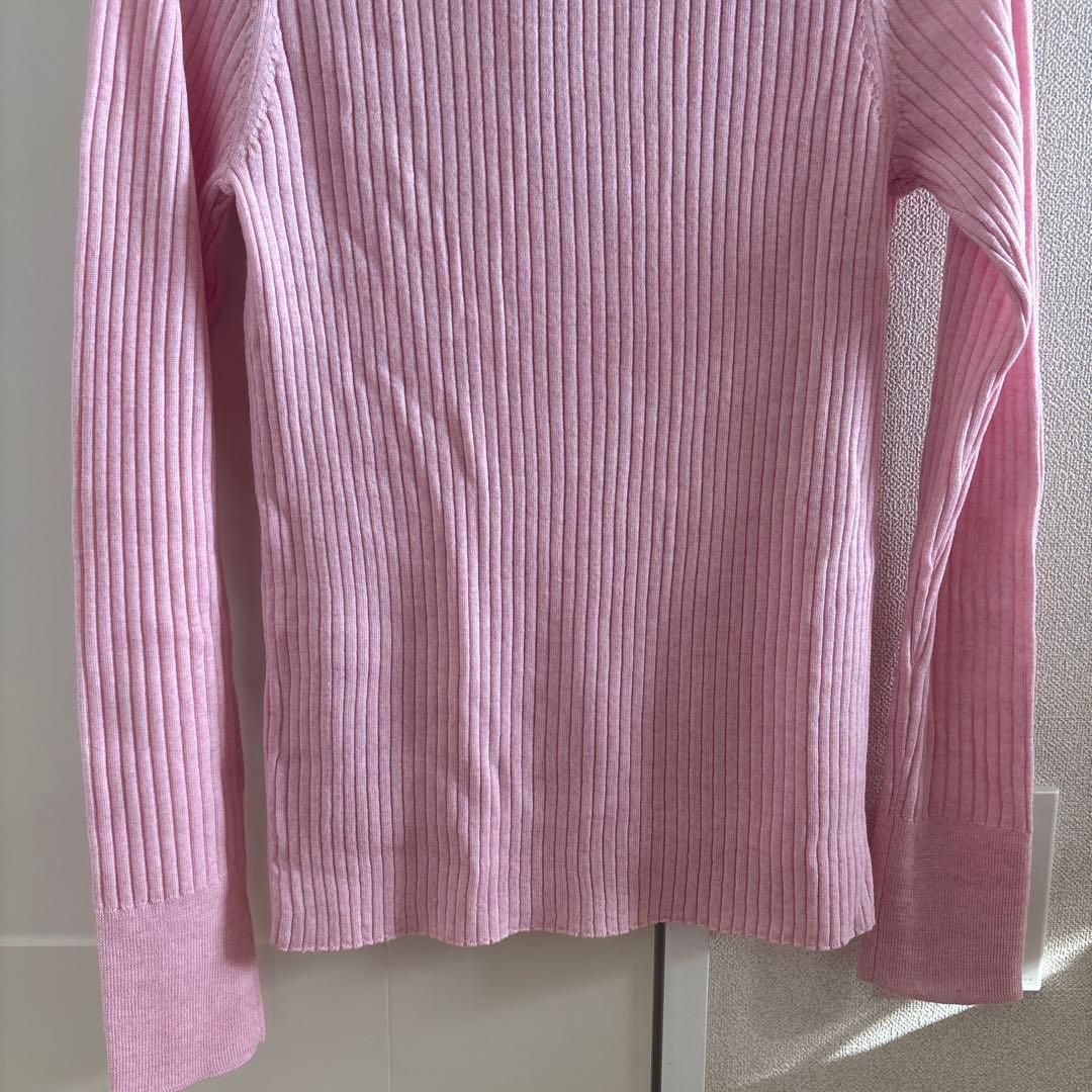 exメリノリブ ポロ襟カーディガン iena