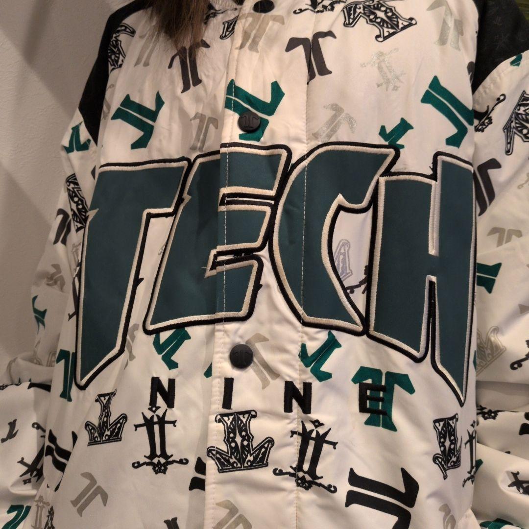 【美品】TECHNINE 総柄プリントスノーボードジャケット 大きいサイズメンズ