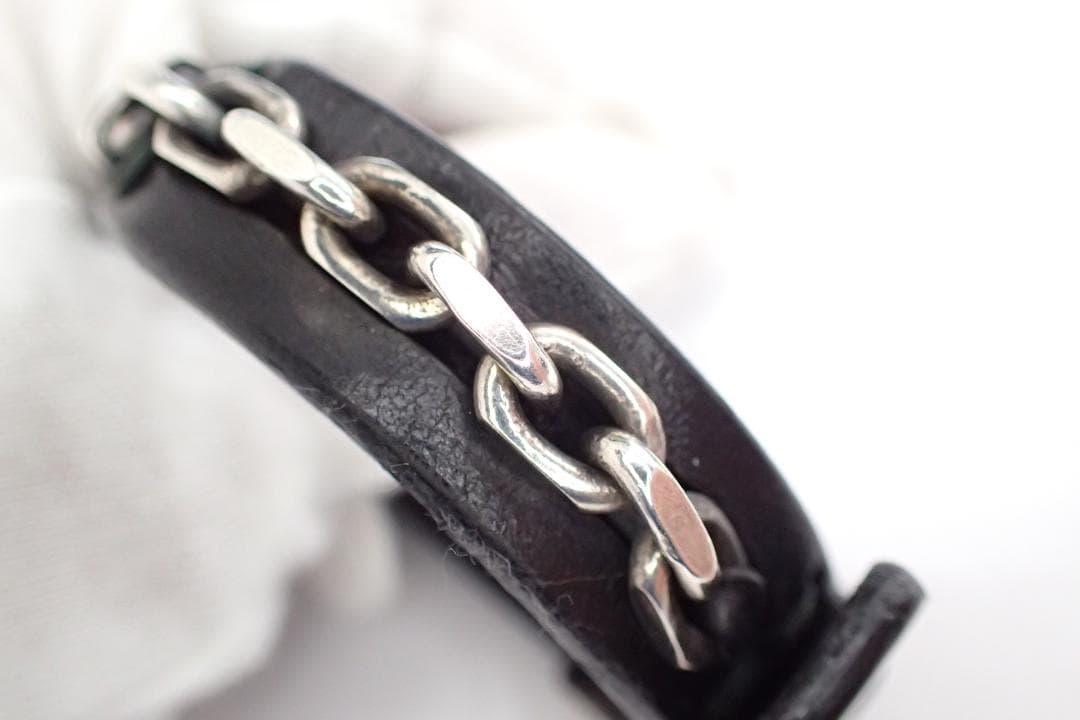 ボッテガヴェネタ Ag925 シルバー925 レザー ブレスレット