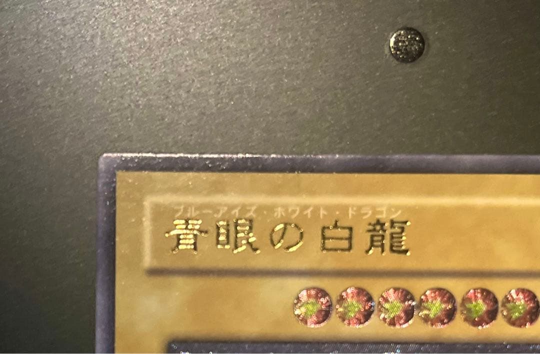濃厚青艶 青眼の白龍 レリーフ 美品〜極美品級 濃青艶