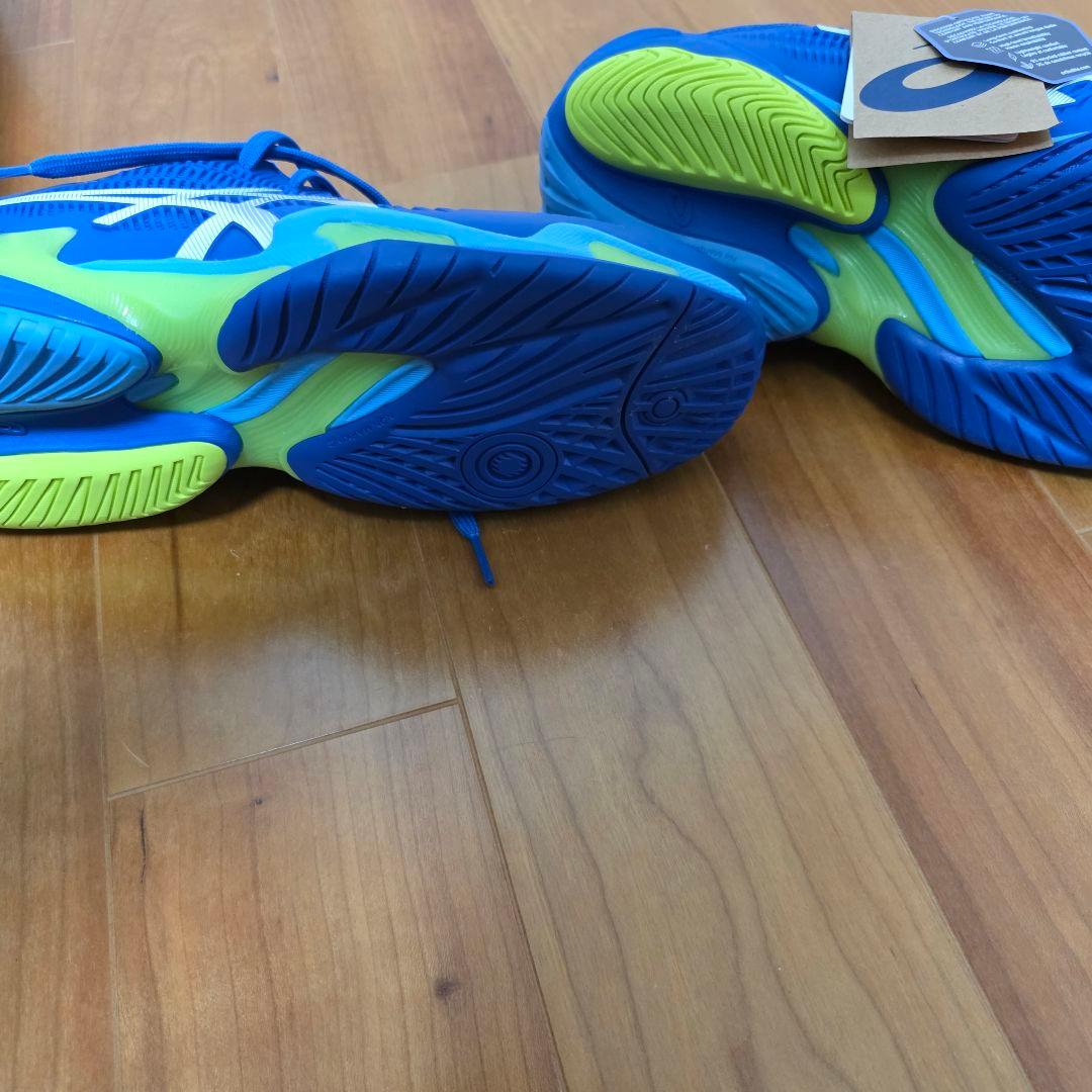 asics court ff 3 novak 青 25.5cm 未使用品