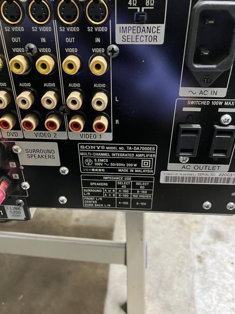 アンプ SONY TA-DA7000ES