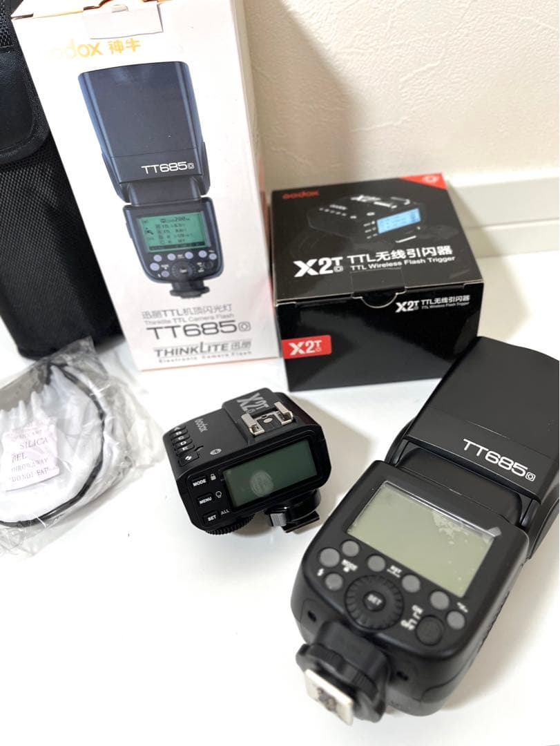 Godox TT685o＋X2To オリンパス・パナ対応ストロボ＆トリガーset