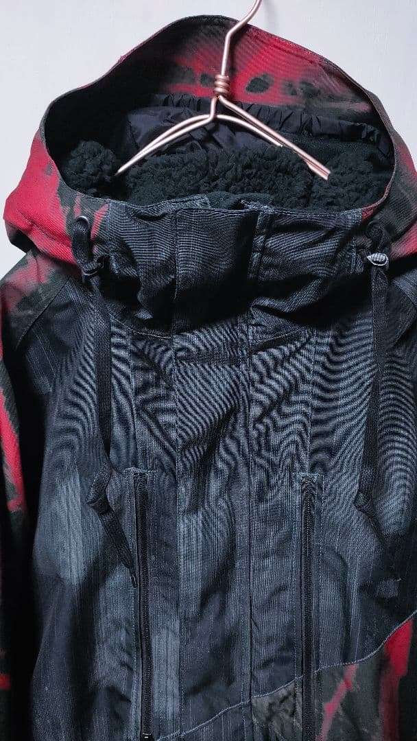 【686 ロクハチ】スノーボードウェア メンズL ジャケット 総柄 ブラック