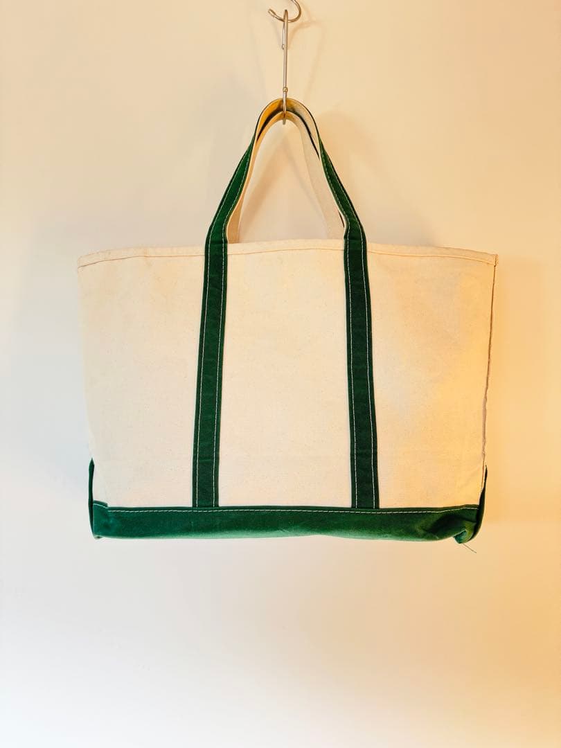 【美品】大人気 エルエルビーン トートバッグ ボートアンドトート L グリーン