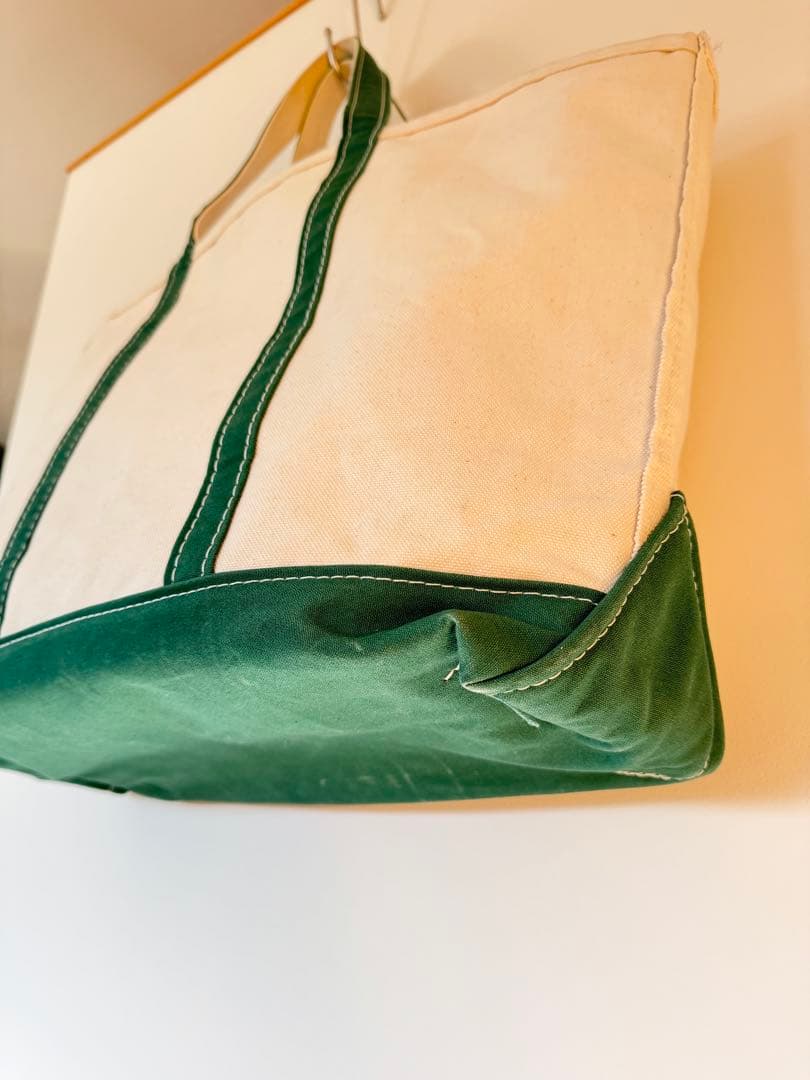 【美品】大人気 エルエルビーン トートバッグ ボートアンドトート L グリーン