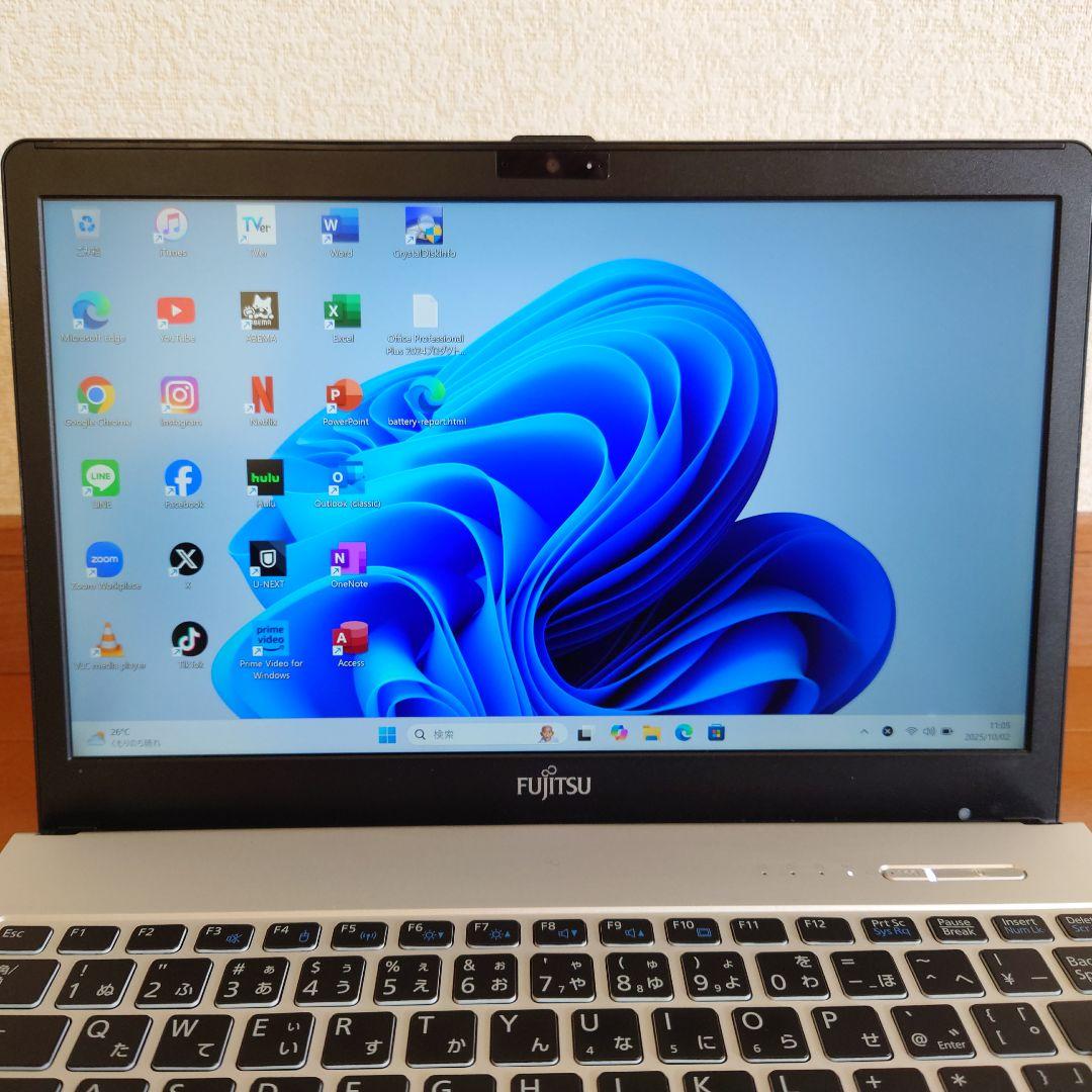 設定済❤LIFEBOOK WS2/M✨️ブラック✨️Win11/SSD/オフィス