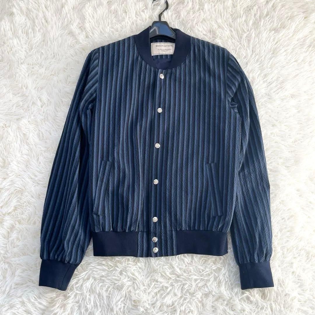 メゾンキツネ STRIPES SEERSUCKER TEDDY サイズM