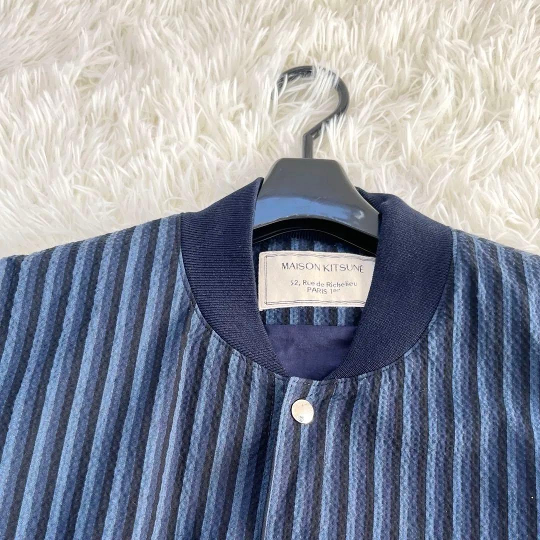 メゾンキツネ STRIPES SEERSUCKER TEDDY サイズM