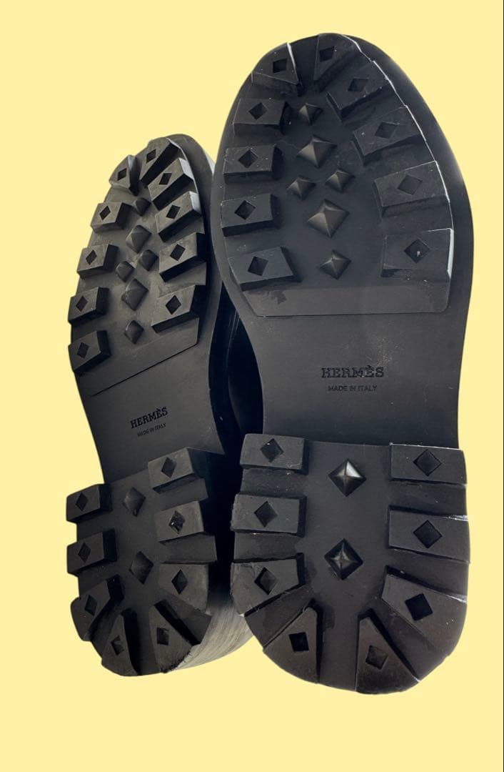 エルメス ショートブーツ ファンク 36(23cm) ケリー シルバー金具