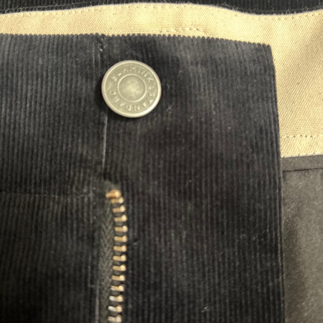 BLAMINK コーデュロイ バックポケット スカート 黒 36