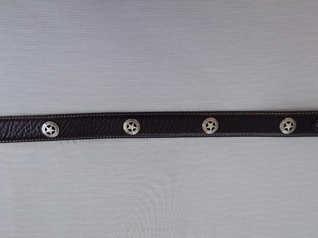 ルナ　バッファローレザー 4ピース スター レンジャーベルト（ブラック）