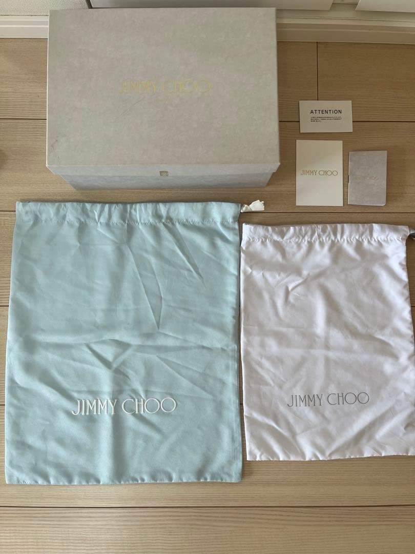 ※魂　JIMMY CHOO グリッター ハイヒール　ブルー　ネイビー