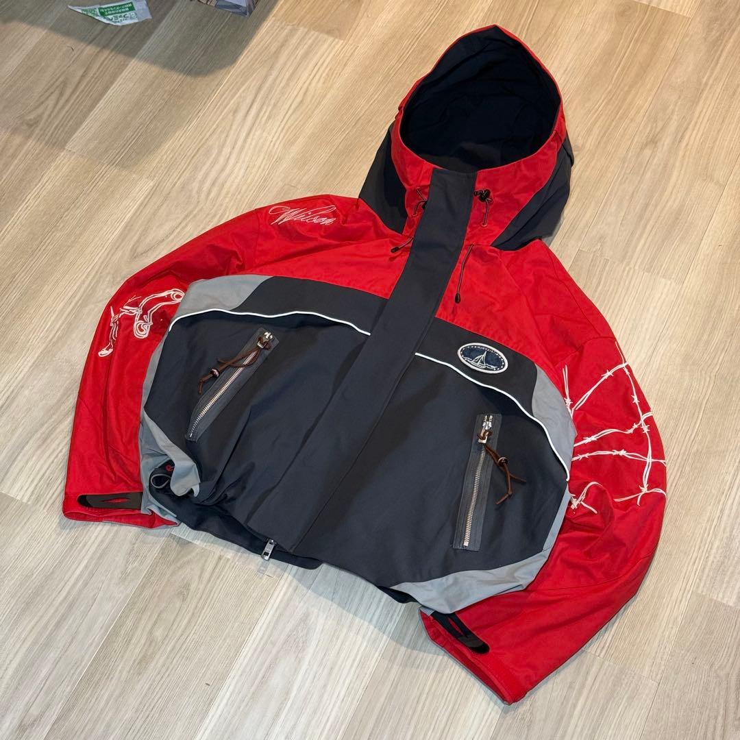 bastard マウンテンパーカー S レッド・グレー