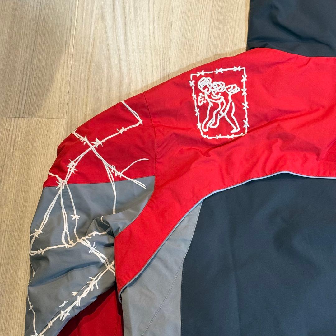 bastard マウンテンパーカー S レッド・グレー